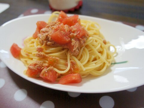 夏バテにも！トマトとツナの冷製スパゲティ